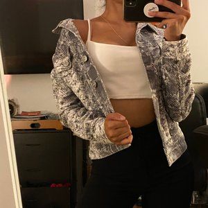 Urban Outfitters Snakeskin Jacket